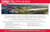 Rutgers Professional Golf Turf Management School Two-Year ...golfturf.rutgers.edu/...Turf-Management-School-2020... · 2 The Rutgers Professional Golf Turf Management School About