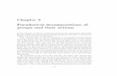 Chapter 3 Paradoxical decompositions of groups and their ...€¦ · 3.3 Banach-Tarski paradox The classical Banach-Tarski paradox amounts to a decomposition of a unit ball into nitely