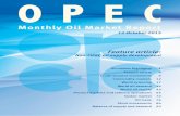 OPECOPEC Monthly Oil Market Report – October 2015 3 Non-OPEC oil supply development Last year, nOPEC oil supply on- witnessed a recordhigh- growth of 2.24 mb/d. OECD Americas saw