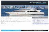 Altamar FOR SALE - superyachts · Altamar’s helm is equipped with a full complement of electronics. In 2010, Altamar underwent a thorough exterior, mechanical and interior refit,