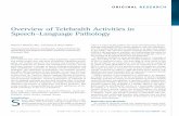 Overview of Telehealth Activities in Speech-Language Pathologytreatment in the speech telepractice program Visiting Nurse Service of New York Home Care (Manhattan, Brooklyn, Queens,