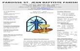 PAROISSE ST. JEAN BAPTISTE PARISHsjbp.ca/Bulletins/bulletin sjbp 2019-06-23.pdf · 2019-07-17 · PAROISSE ST. JEAN BAPTISTE PARISH 10020 - 100 Ave., Morinville, AB T8R 1P7 Phone: