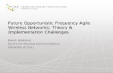 Future Opportunistic Frequency Agile Wireless …Implementation of Cognitive MAC Protocol WARP is the platform on which our proposed cognitive MAC protocol is implemented. We began
