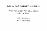 Science Park Project Presentation - personal.tcu.edupersonal.tcu.edu/esimanek/Resources_files/Science Park Project Presentation.pdfScience Park Project Presentation Wolf Pen Creek
