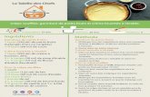 Home - La Tablée des Chefs · 2020-03-23 · Garniture de petits fruits: Portions: 1 - Mélanger tous les ingrédients dans une casserole, amener à ébutlition et laisser réduire