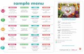 sample menu enabling & inspiring a lifetime of healthy eating · the fueling minds promise fueling minds with real ingredients: no artificial: colours, flavours or sweeteners no added