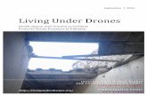 Living Under Drones...Cover Photo: Roof of the home of Faheem Qureshi, a then 14-year old victim of a January 23, 2009 drone strike (the first during President Obama’s administration),