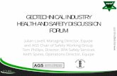 GEOTECHNICAL INDUSTRY HEALTH AND SAFETY DISCUSSION … › pdfs › Session 1 - CDM 2015.pdf · CDM 2015 Additionally, under the new regulations • All projects independent of duration