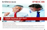 PECB Certified ISO 9001 Lead Implementer - Inlexso · 2019-01-29 · ISO 9001 Senior Lead Implementer PECB Certified ISO 9001 Lead Implementer Exam or equivalent Ten years: Seven