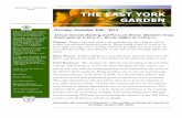 November ~ December THE EAST YORK GARDEN › Newsletters › EYGCNews201406.pdf · Thursday, January 15th, 2015. Newsletter of the East York Garden Club November ~ December 2014 The