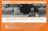 Disabled Students' Allowances › media › 198722 › sfw... · 2020-05-21 · mental-health condition, Autism spectrum disorder (ASD) or specific learning difficulty, such as dyslexia.