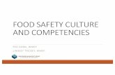 lindsey Food Safety Culture and Competencies...Multiple options (SQF, BRC, FSSC 22000) –Choose the one best suited for you. Food Safety Modernization Act (FSMA) FDA requirements