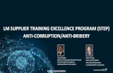 LM SUPPLIER TRAINING EXCELLENCE PROGRAM (STEP) ANTI ... · lockheed martin proprietary information lm supplier training excellence program (step) anti-corruption/anti-bribery pira: