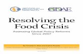 Resolving the Food Crisis - The Institute for Agriculture and Trade … · The role of Regional Development Banks..... 19 The U.N. responds to the crisis ..... 20 The High-Level Task