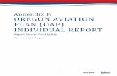 Appendix F: OREGON AVIATION PLAN (OAP) INDIVIDUAL REPORT · 2019-11-17 · PLAN (OAP) INDIVIDUAL REPORT . Airport Master Plan Update . Aurora State Airport . Aurora State – Individual