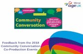Feedback from the 2018 Community Conversation Co ... › media › 5710 › community... · Feedback from the 2018 Community Conversation Co-Production Events. Background •Age UK