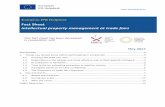 Fact Sheet Intellectual property management at trade fairs - IPR …iprhelpdesk.eu › sites › default › files › newsdocuments › Fact... · 2018-12-14 · 2 The European IPR