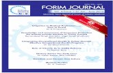 Vol. 4/Issue 1-2/ Jan - June 2016 › downloads › FORIM-Magazine-January-June-2016.pdfDr Jain's original research work on Knee prosthesis sizes in Indian patients undergoing total