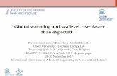 Global warming and sea level rise: faster than …International Conference on Advanced Engineering in Petrochemical Industry "Global warming and sea level rise: faster than expected"
