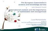 The European Commission’sec.europa.eu › environment › soil › pdf › soil conference...Soils (ITPS) Co-Chair of the IPBES Land Degradation and Restoration Assessment (LDRA)