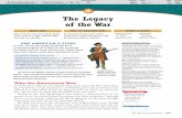 The Legacy of the War - Amazon Web Servicestextbook.s3.amazonaws.com/Creating America/7.4 The... · from £645,900 in 1774 to only £2,540 in 1776. As a result, the colonists were
