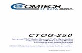 CTOG-250 - Comtech EF Data · CTOG-250 Comtech Traffic Optimization Gateway with CDM-800 Gateway Router MN-CTOG250/CD-MNCTOG250 Table of Contents Revision 3 iv CHAPTER 1.
