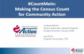 #CountMeIn: Making the Census Count for Community Action › wp-content › ... · 2019-06-24 · Become a Census Bureau Partner, contact Regional Office Join or Form a Complete Count