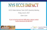 ECCS State Advisory Team (SAT) Quarterly Meeting Friday ... · ECCS State Advisory Team (SAT) Quarterly Meeting Friday June 9, 2017 10am-11am If you’re having technical difficulties,