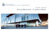 2019-2020 Academic Calendar · Coordinator at 416-946-7303, McMurrich Building, room 104, 12 Queen's Park Crescent West, Toronto, ON, M5S 1A8. The MD Program has guidelines regarding