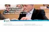 Aegon Retirement Readiness Survey 14 May 2013 - Press Call · Aegon Retirement Readiness Index in 2012 and 2013 10 Index is Based on Six Key Measures 1. Personal responsibility for
