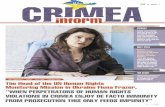 Monitoring Mission in Ukraine Fiona Frazer, “WHEN ......of Crimea by the Russian Empire p. 14 TRUE HISTORY #5 2017 Crimea Inform Magazine, No.5 (5). October 2017 Certificate of State