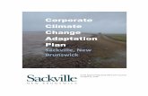 Corporate Climate Change Adaptation Plan...Corporate Climate Change Adaptation Plan 2016 2 Cover photo: The Dykes at High Tide by Sackville Credit: A. Marlin, 2015 Prepared by EOS