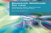 GENERAL EDITOR: GABRIELE GRIFFIN Research Methods€¦ · This second edition of Research Methods for Law provides students in law, sociology and criminology with perspectives on