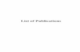 List of Publications - University of Hyogo · List of publications (1) Papers 1. D. ... Atsushi, Hirata, Kazuhiro Kanda, Masanori Hiratsuka, Yasuhiro Fukui, “Classification . of
