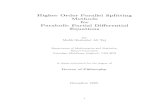 Higher Order Parallel Splitting Methods for Parabolic Partial Differential Equations › bitstream › 2438 › 5780 › 1 › Fulltext... · 2014-11-01 · 1.1 Introduction Partial