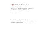 Regulatory Modernization Initiative: Air …Air Canada recommends a simplification of the approval process, a shorter timeline for this approval process, and a regulatory change to