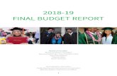 2018-19 FINAL BUDGET REPORT - San Mateo County Community ... Final Budget Repor… · San Mateo County Community College District 2018-2019 Final Budget Report COMMUNITY COLLEGE BUDGET