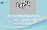 The value proposition of official statistics: the power of 8 › fileadmin › DAM › stats › ... · Statistics compelling value propositions are. (Determine your single most compelling
