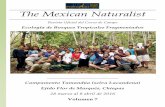 The Mexican Naturalist - IIES · 28 marzo al 8 abril de 2016 Volumen 7 . Coordinador: Dr. Víctor Arroyo-Rodríguez (IIES – UNAM campus Morelia) ... lluvias en época de verano