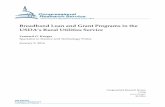 Broadband Loan and Grant Programs in the USDA’s Rural ...nationalaglawcenter.org/wp-content/uploads/assets/... · Meanwhile, the Consolidated Appropriations Act, 2016 (P.L. 114-113)