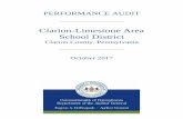 PERFORMANCE AUDIT Clarion-Limestone Area School District€¦ · We have conducted a performance audit of the -Limestone Area School District Clarion (District) for the period July