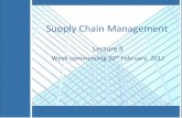 Supply Chain Management - FTMS - System Op… · quotation for specification, price, delivery, etc. Requests Select supplier(s) Quotations Produce products and services Order Receive