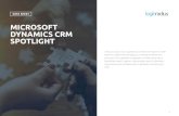 MICROSOFT DYNAMICS CRM SPOTLIGHT...2015/10/01  · Dynamics CRM. LoginRadius provides a managed solution and a set of Dynamics CRM Plugins that remove the barrier to entry for your