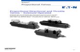 Vickers Proportional Valves Proportional Directional …pub/@eaton/@hyd/...Proportional Directional and Throttle Valves – Solenoid Operated KDG4V-3S and KTG4V-3S standard performance