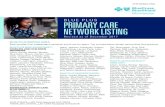 BLUE PLUS PRIMARY CARE NETWORK LISTING...NETWORK LISTING Revised as of December 2017 BLUE PLUS BLUE PLUS SERVICE AREA Each provider is an independent contractor and is not our agent.