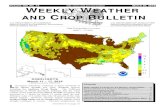 weather WEEKLY WEATHER AND CROP BULLETIN ... Mar 20, 2018 آ  March 20, 2018 Weekly Weather and Crop