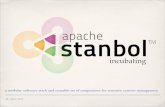 Semantic Content Management - Apache Stanbolstanbol.apache.org/presentations/Stanbol_Overview_2012-04.pdf · Add Semantic Search to your CMS RESTful Faceted Search Interface Related