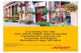 Livability for All: 2016 AARP Age-Friendly Community ... · times receiving the following pieces of mail: pre-notification postcard, the first survey, a reminder postcard, and a second