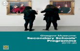 Glasgow Museums: Secondary Schools’ Programme · 2019-07-24 · Per class: £25 (Glasgow) or £45 Transport is not just about technology and science, it’s about creative design,