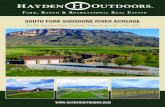 SOUTH FORK SHOSHONE RIVER ACREAGE · 2019-10-17 · website. The sale offering is made subject to errors, omissions, change of price, prior sale or withdrawal without notice. SOUTH